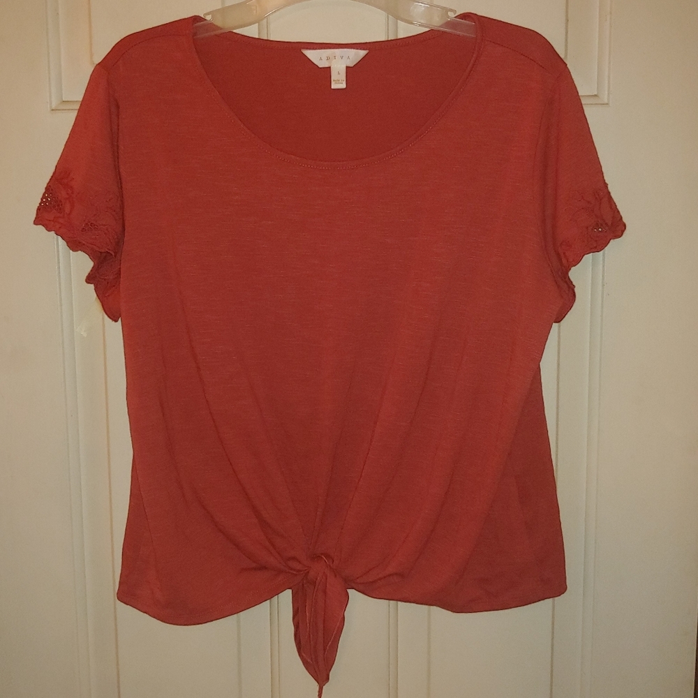 Red crop top